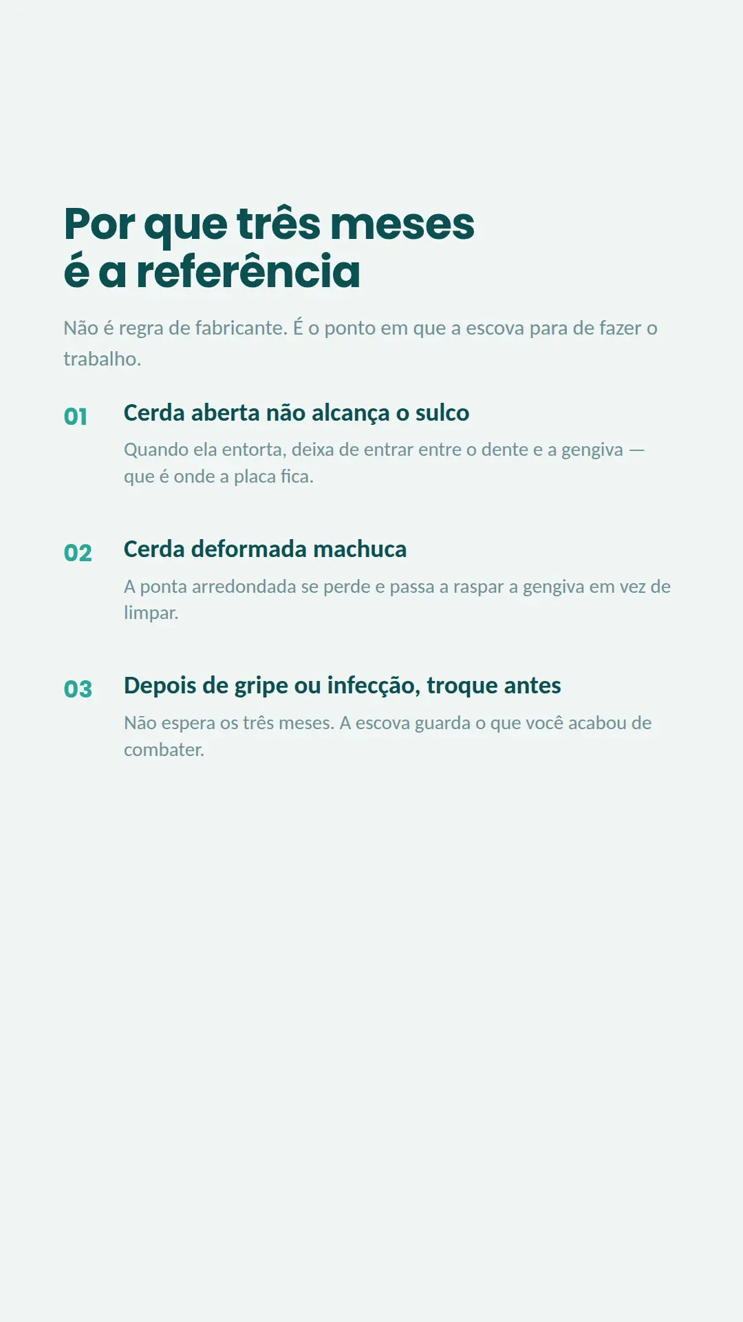 Exemplo de story para Odontologia — tela 2 de 3