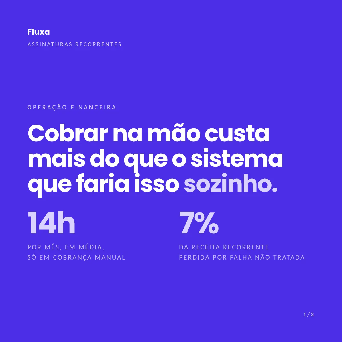 Exemplo de post de LinkedIn para Software — tela 1 de 3