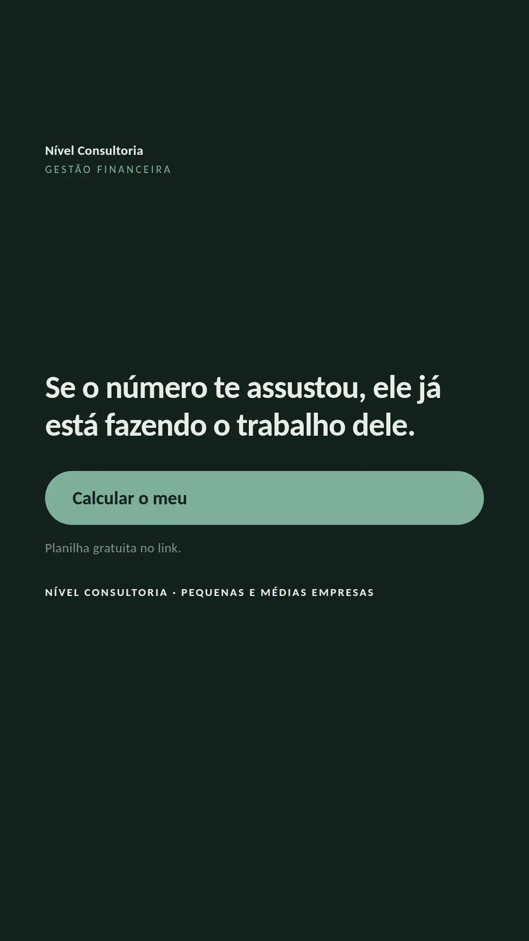 Exemplo de story para Consultoria — tela 3 de 3