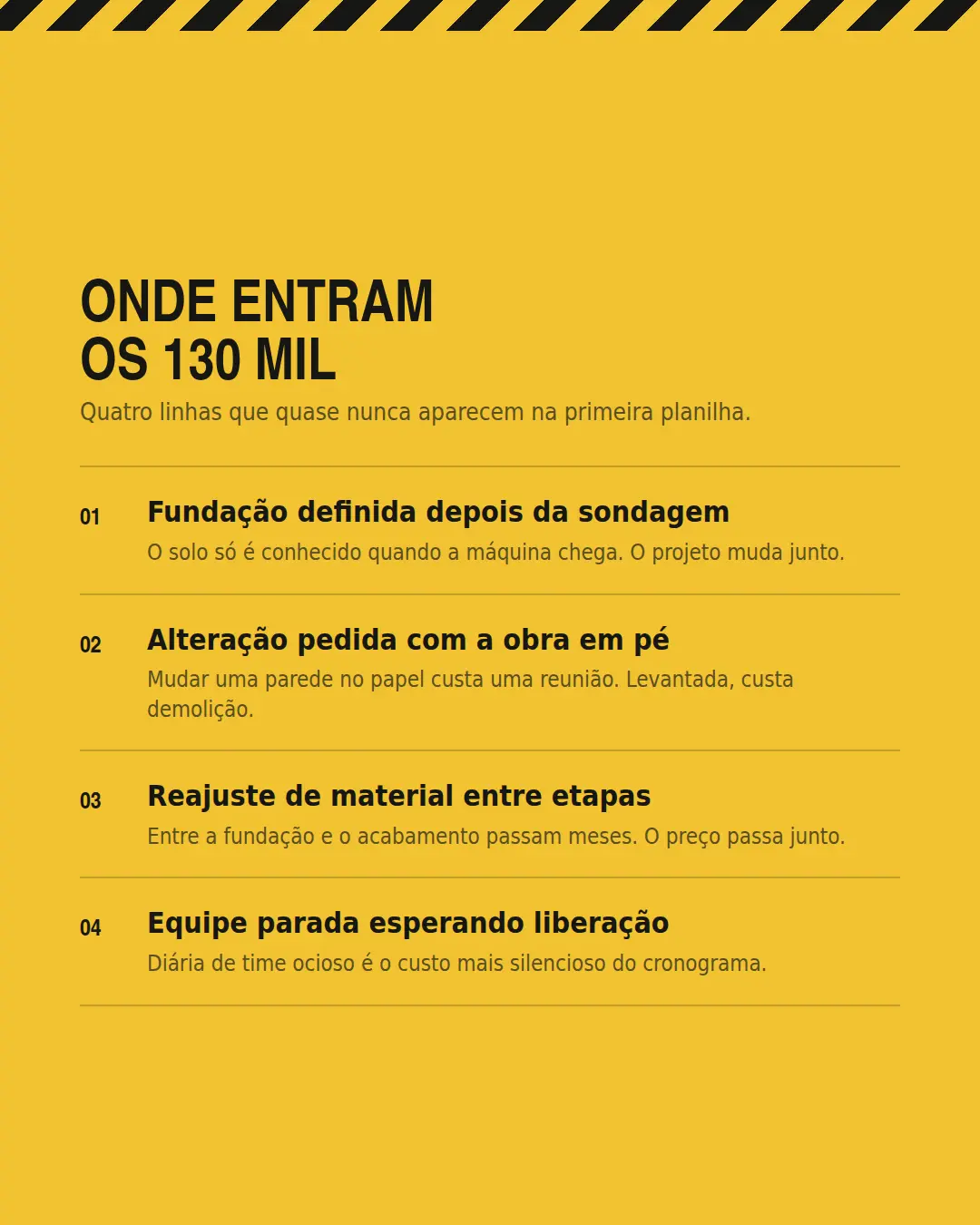 Exemplo de carrossel para Construção — tela 2 de 3