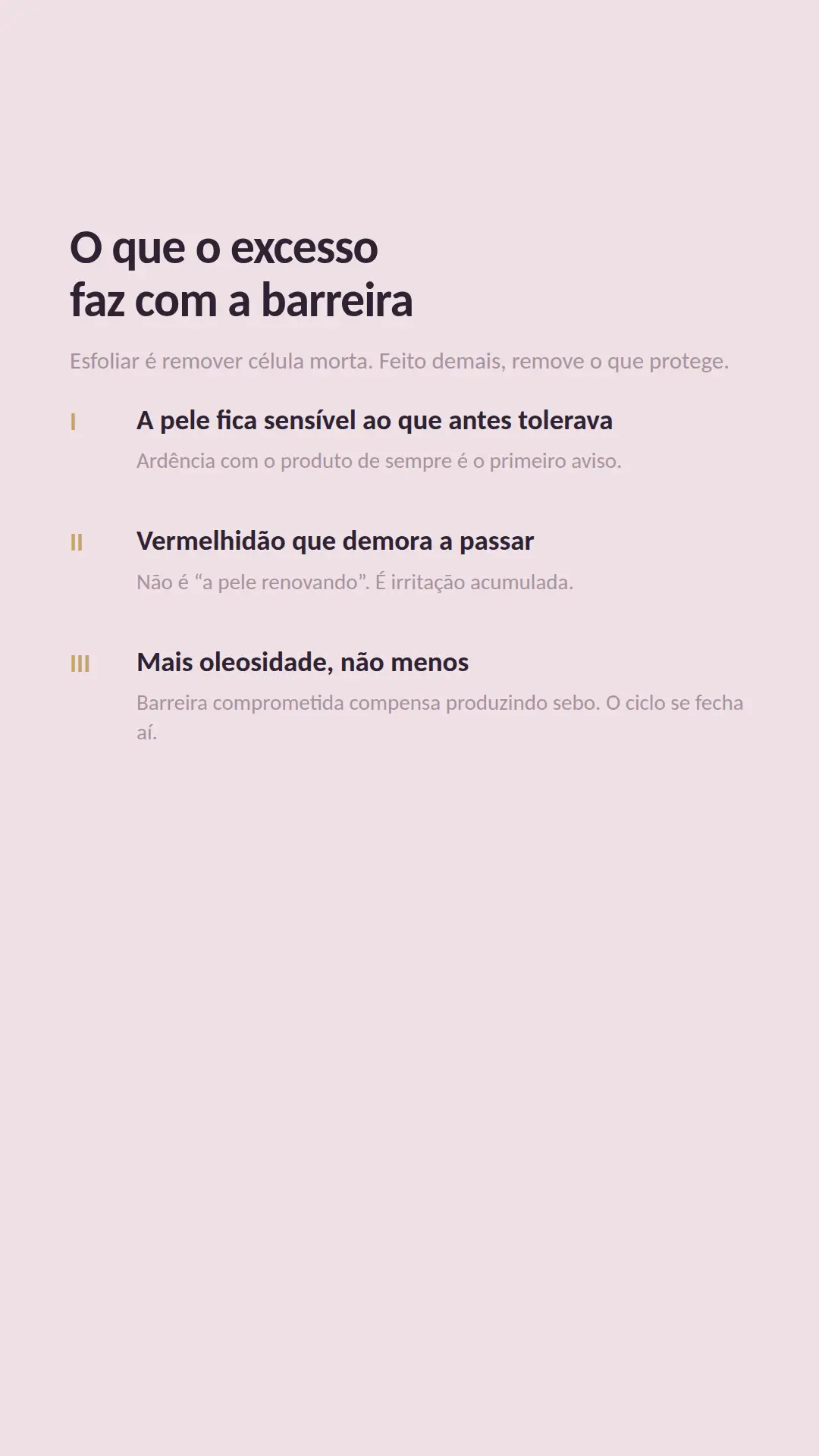 Exemplo de story para Estética — tela 2 de 3