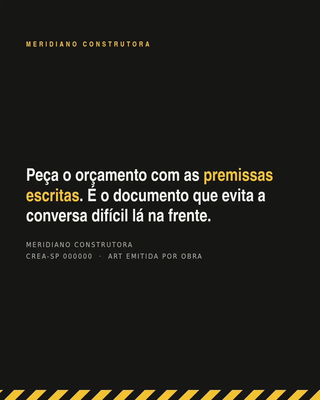 Exemplo de carrossel para Construção — tela 3 de 3