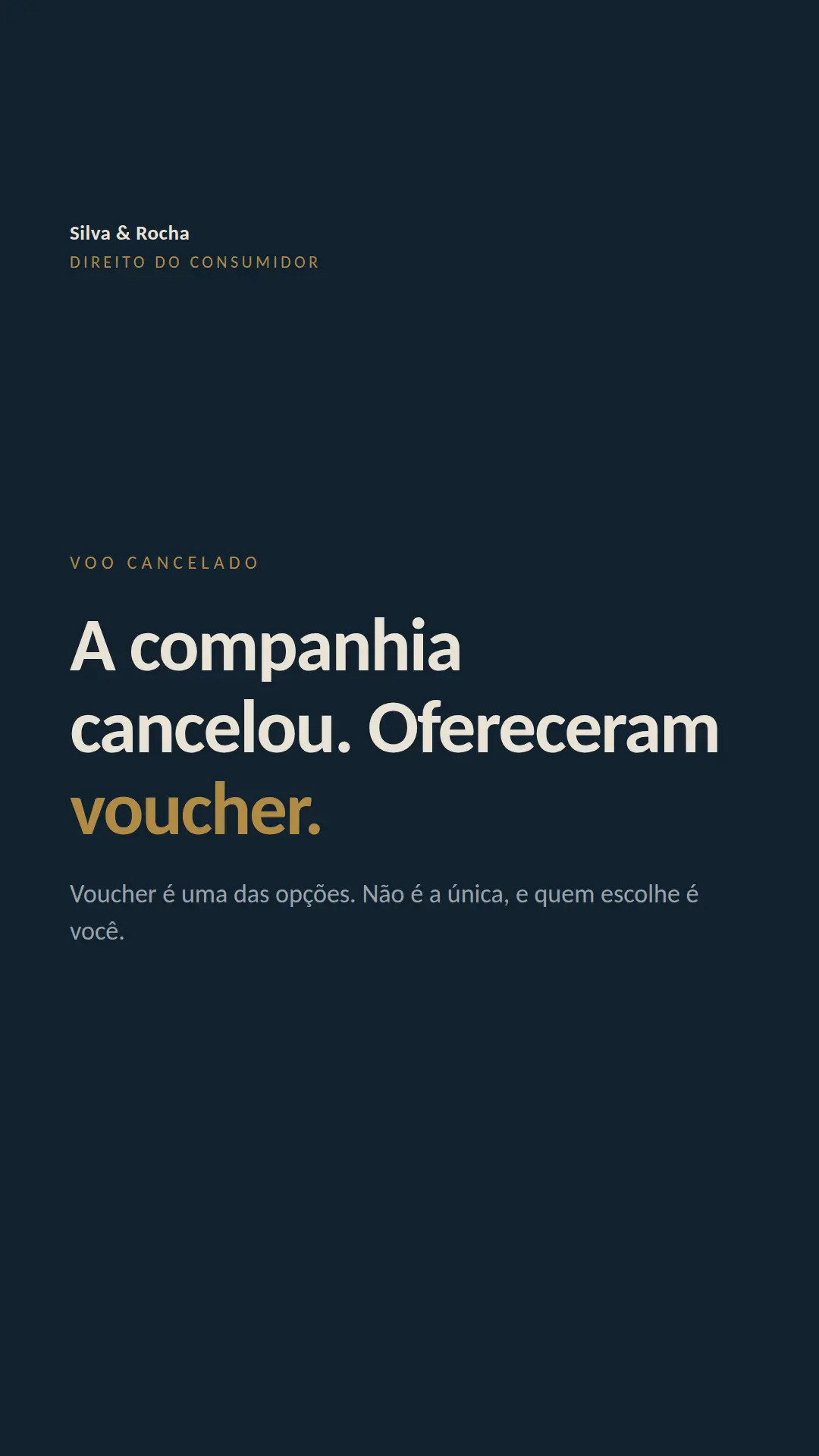 Exemplo de story para Advocacia — tela 1 de 3