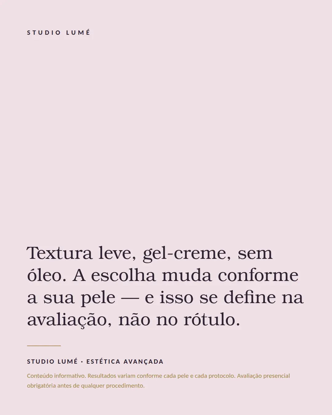 Exemplo de carrossel para Estética — tela 3 de 3
