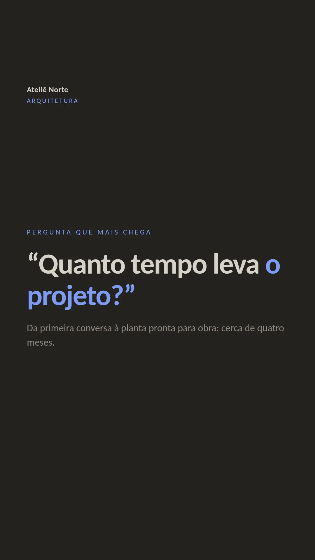 Exemplo de story para Arquitetura — tela 1 de 3
