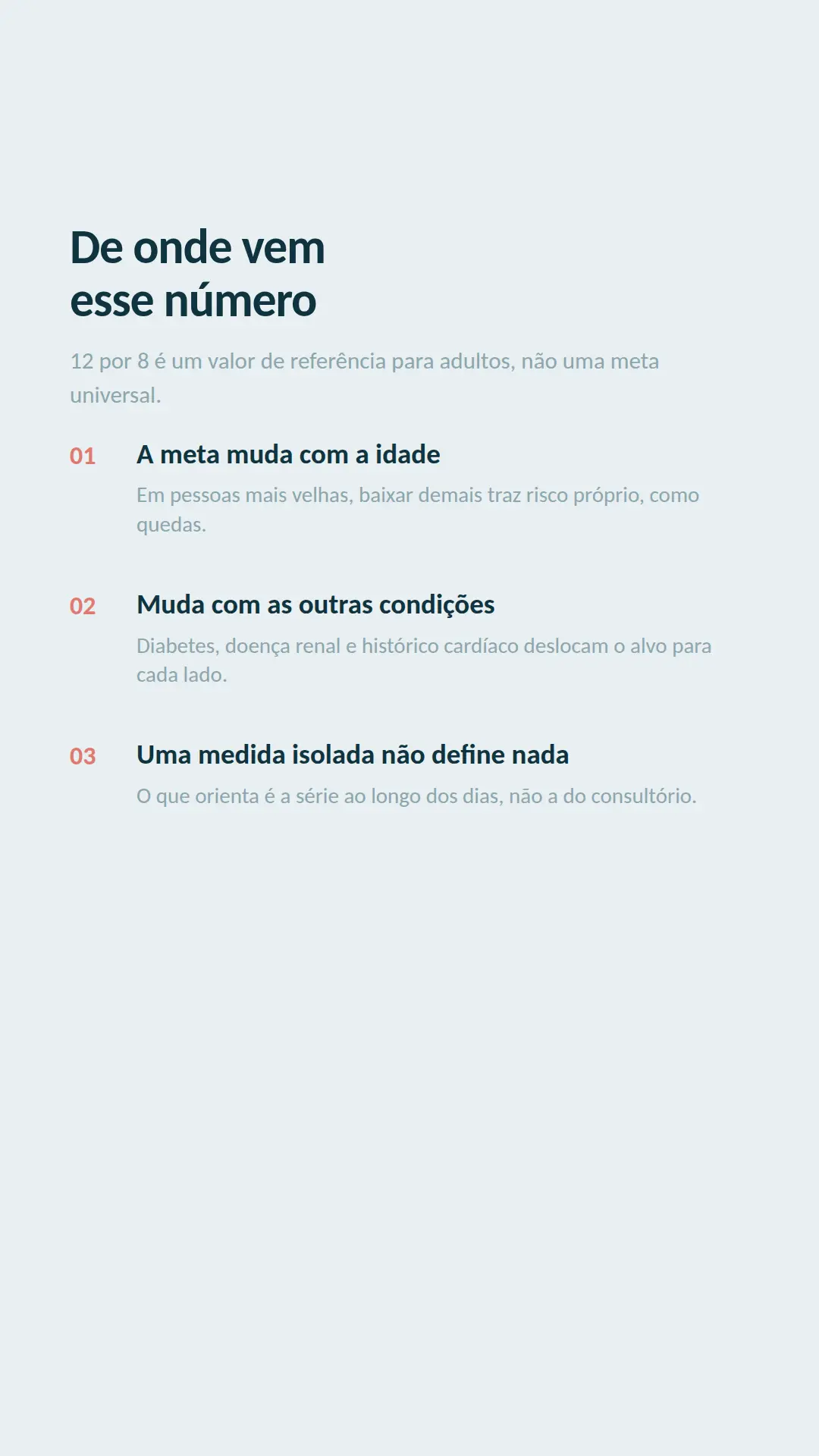 Exemplo de story para Saúde — tela 2 de 3