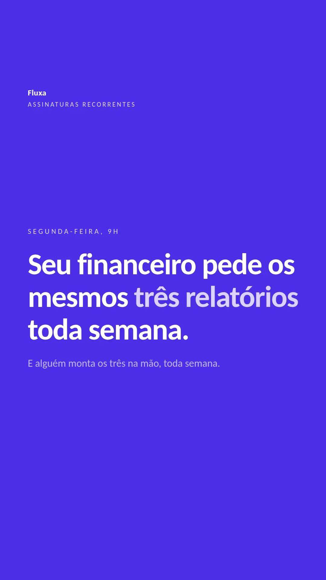 Exemplo de story para Software — tela 1 de 3
