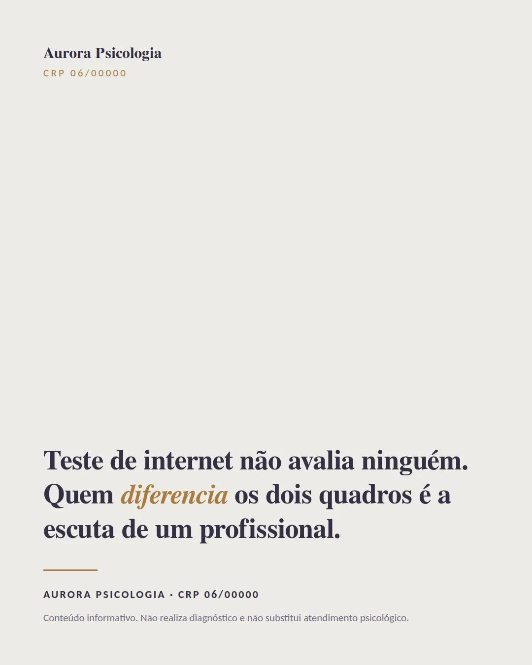 Exemplo de carrossel para Psicologia — tela 3 de 3
