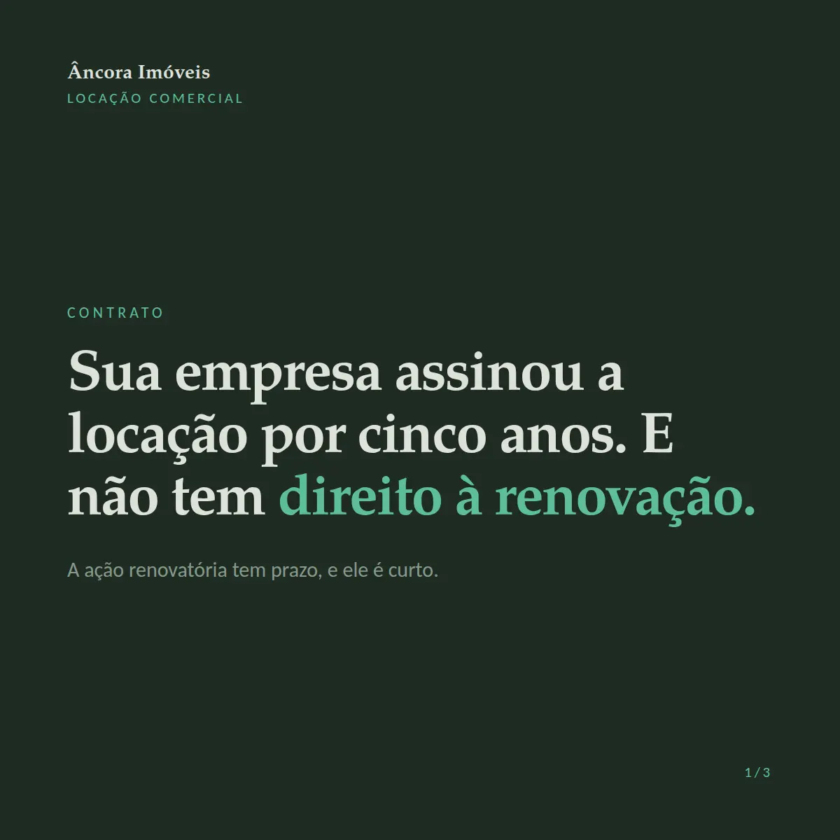 Exemplo de post de LinkedIn para Imobiliária — tela 1 de 3