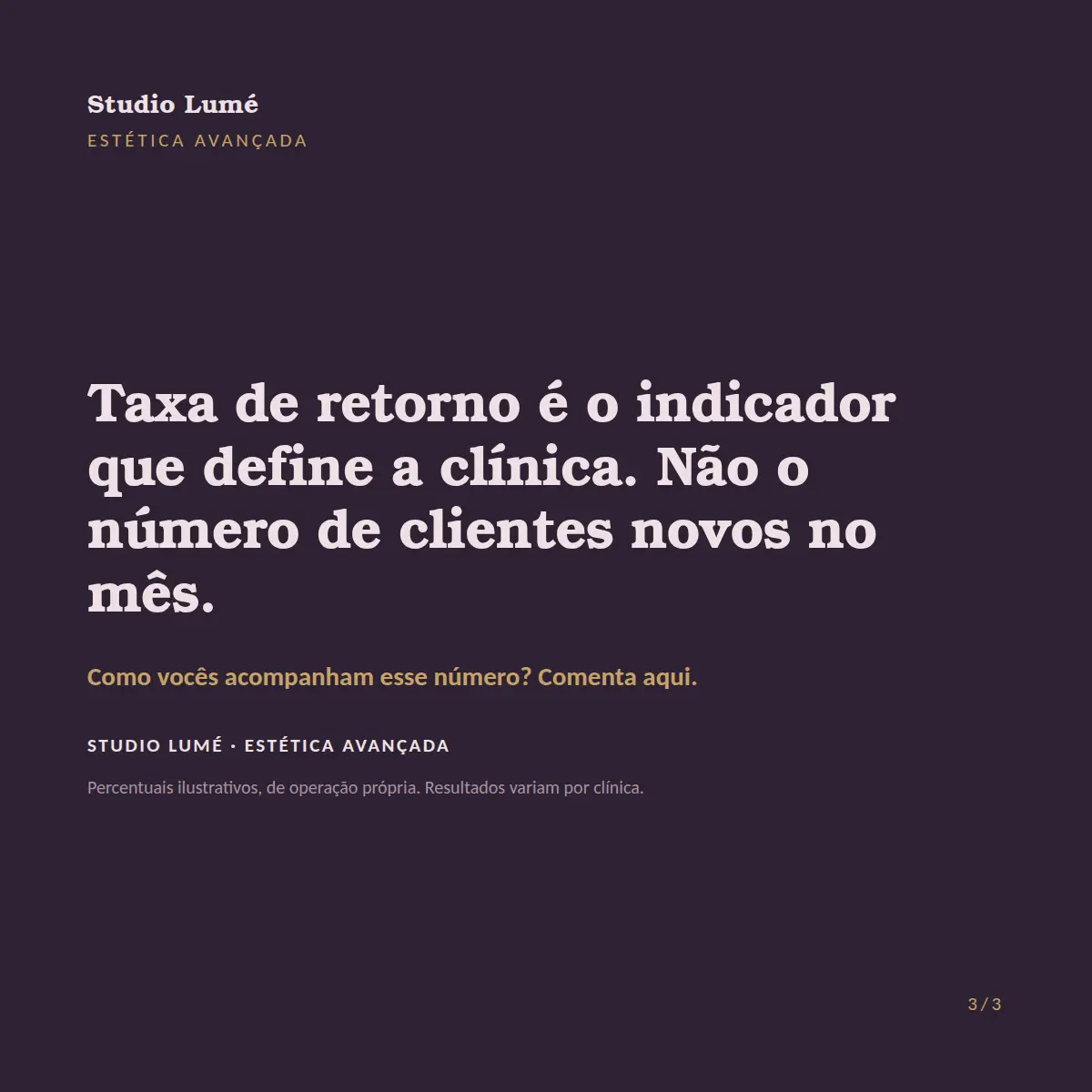 Exemplo de post de LinkedIn para Estética — tela 3 de 3