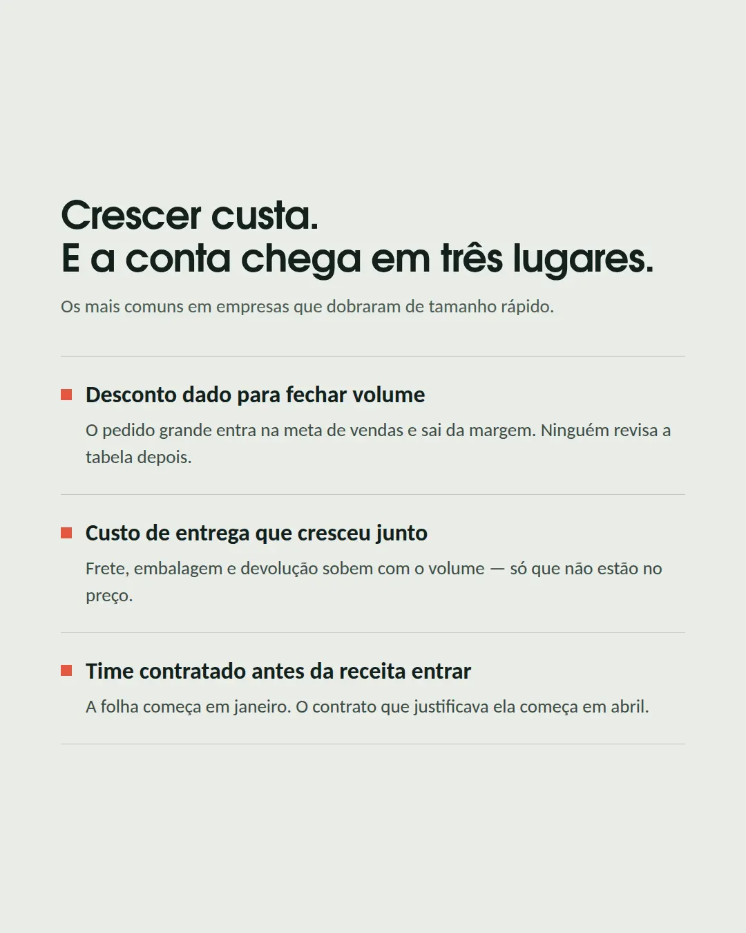 Exemplo de carrossel para Consultoria — tela 2 de 3