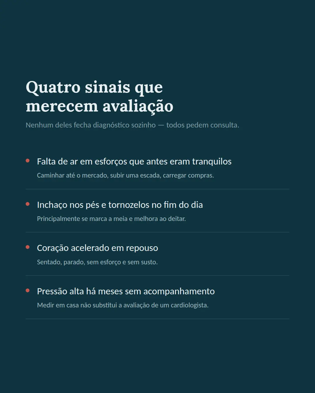 Exemplo de carrossel para Saúde — tela 2 de 3