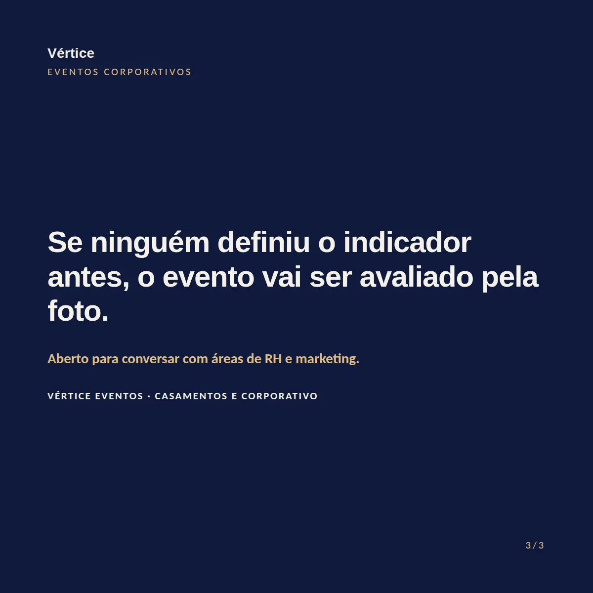 Exemplo de post de LinkedIn para Eventos — tela 3 de 3