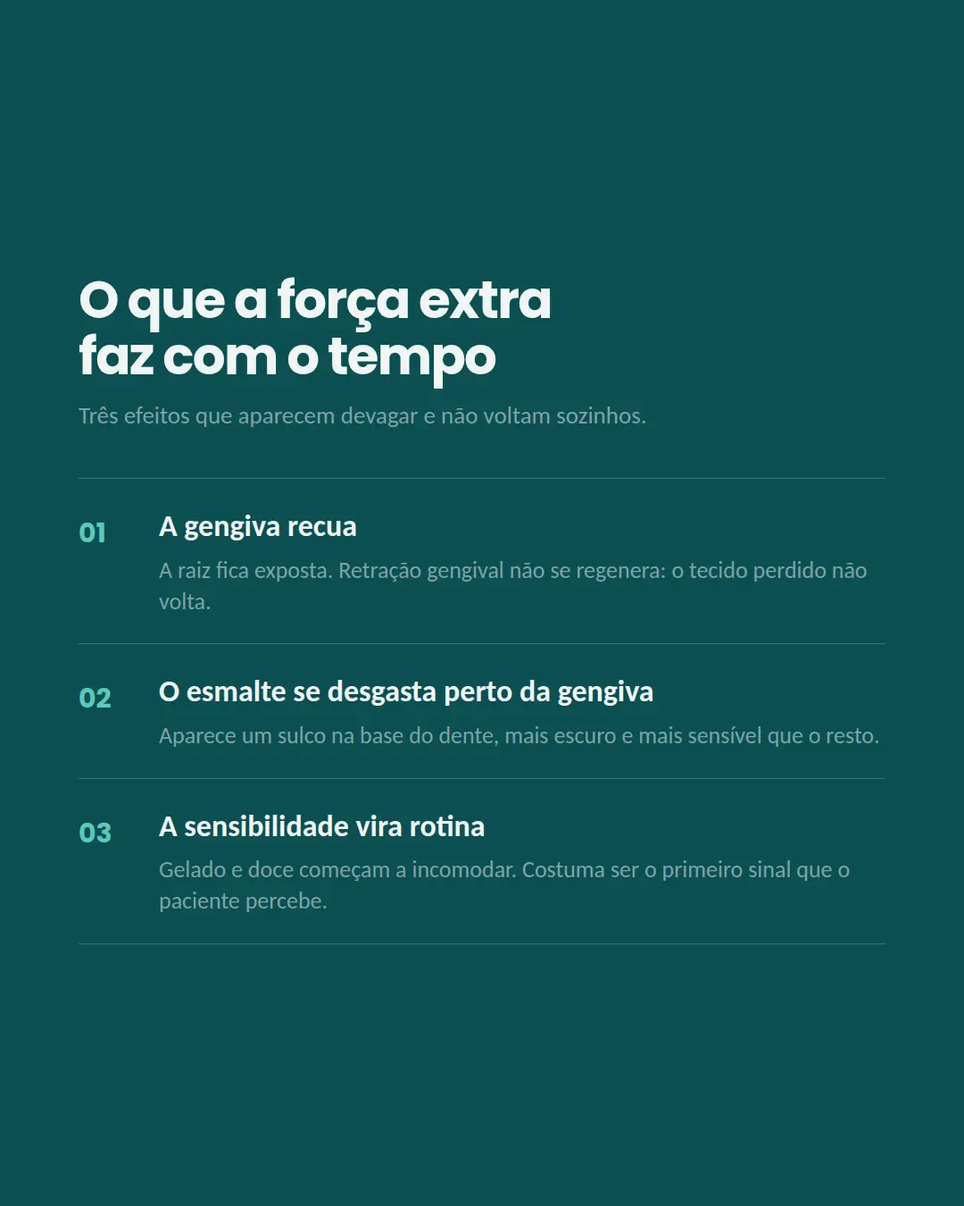 Exemplo de carrossel para Odontologia — tela 2 de 3